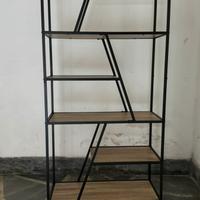 Scaffale Libreria da Parete in Stile Industriale