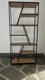 Scaffale Libreria da Parete in Stile Industriale