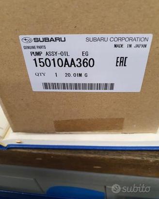 15010aa360 pompa olio subaru maggiorata