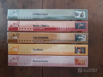 5 videocassette nuove grandi film