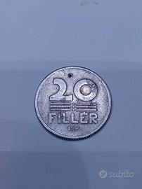 Moneta 20 Filler Ungheria 1968