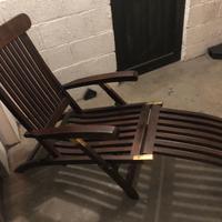 Sdraio da giardino in legno