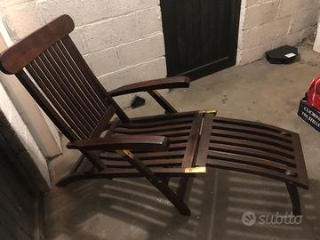 Sdraio da giardino in legno