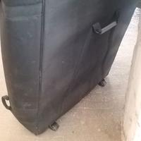 Porta bici in tessuto da tetto chiusa con ruote