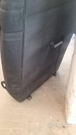 Porta bici in tessuto da tetto chiusa con ruote