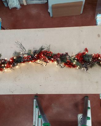 Ghirlanda Natalizia con luci