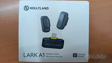 HOLLYLAND LARK A1 DUE MICROFONI Lightning conessio