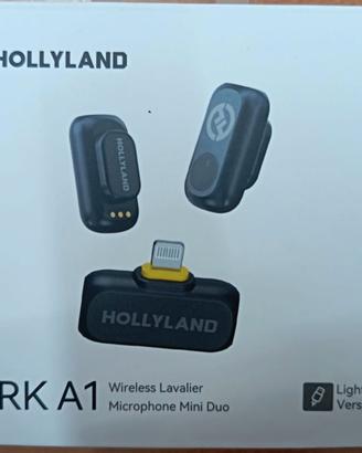 HOLLYLAND LARK A1 DUE MICROFONI Lightning conessio
