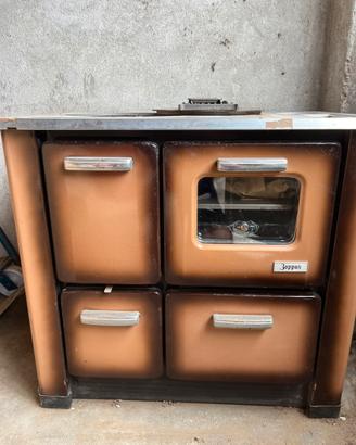 Stufa a legna vintage Zoppas con forno