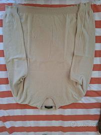 Maglioncino in cashmere panna