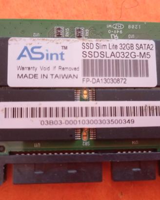 SSD 32 gb SLIM per notebook