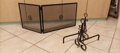 Paraschizzi e alari per camino