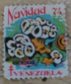 Francobollo Navidad Venezuela 1974