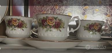 6 tazzine da the ceramica inglese