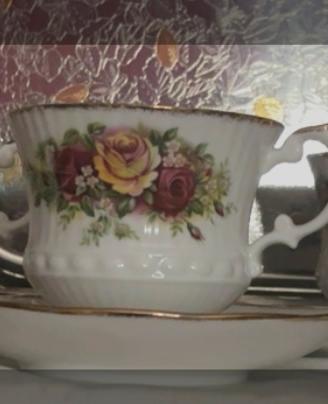 6 tazzine da the ceramica inglese