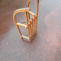 slitta in legno vintage