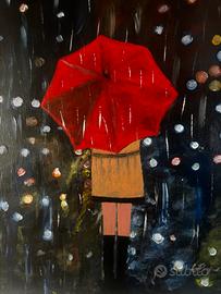 QUADRO: L’ombrello rosso