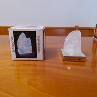 lampada al led cristallo di sale 