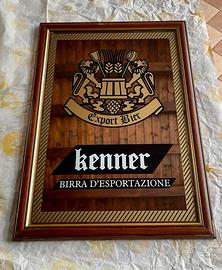 Quadro con specchio pubblicitario birra