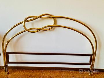 Spalliera letto in ottone