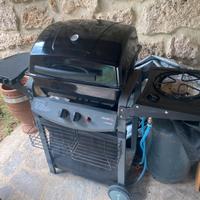 Barbecue a gas con pietra lavica