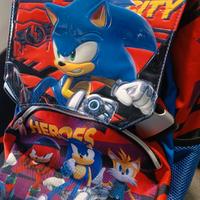 Zaino Scuola NUOVO Sonic Prime Ufficiale - Rilievo