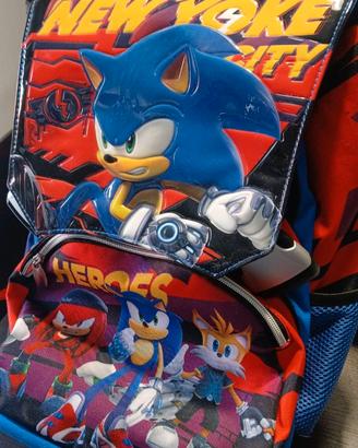Zaino Scuola NUOVO Sonic Prime Ufficiale - Rilievo