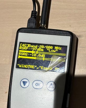 Analizzatore segnale reti cellulari