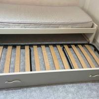 letto singolo con doppio letto estraibile + mater.