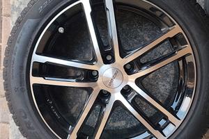 cerchi in lega completi di gomme da neve 