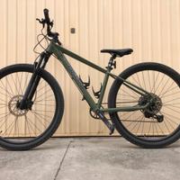 Bicicletta Mountain Bike verde militare Sram SX 12