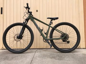 Bicicletta Mountain Bike verde militare Sram SX 12