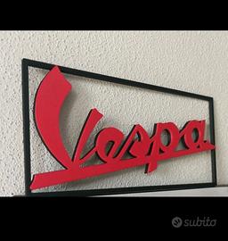 quadretto vespa vintage stampata pla