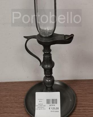 Codice: 267816 ANTICO OROLOGIO CON LAMPADA A OLIO