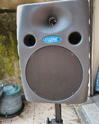 Coppia casse attive professionali amplificate,