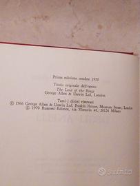 "prima edizione" il signore degli anelli 1970