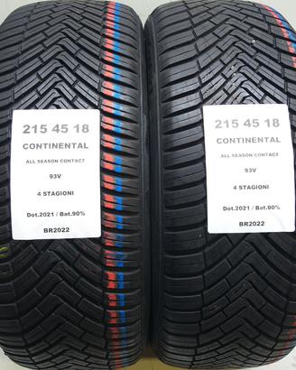 2 GOMME 215 45 18 CONTINENTAL BR2022