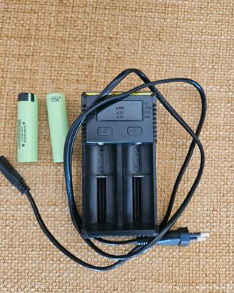 Caricabatterie Nitecore NEW i2 + 2 Batterie 3400mA