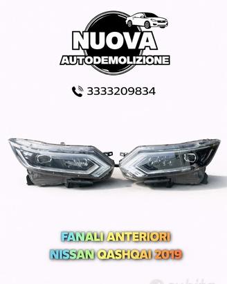 Fanali anteriori nissan quashqai 2019