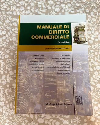 Libro Manuale di diritto commerciale (Cian)