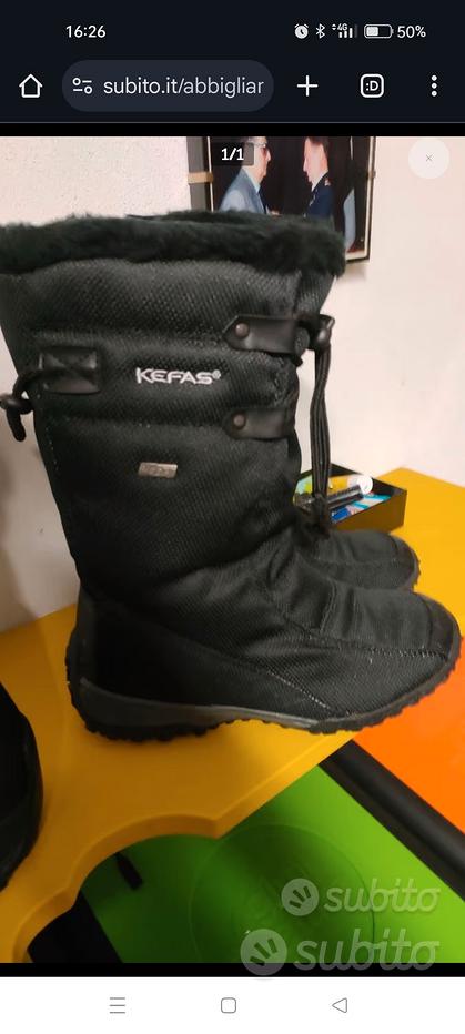 Kefas Stivali Invernali Donna Kalinka New – Tomaia In Pelle Scamosciata Idro E Fodera In Lana, Suola Gomma