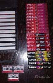 Musicassette vergini n°33+ portacassette