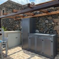 cucine in alluminio da esterno su misura