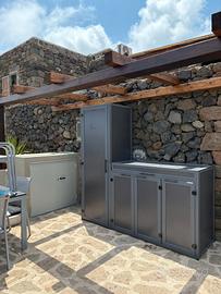 cucine in alluminio da esterno su misura