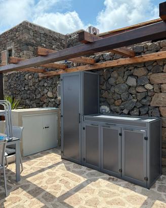 cucine in alluminio da esterno su misura