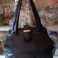 Borsa nera pelle Fratelli Rossetti