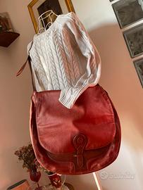 Borsa ampia vintage in pelle Trussardi