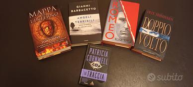 LOTTO 5 LIBRI GIALLI THRILLER