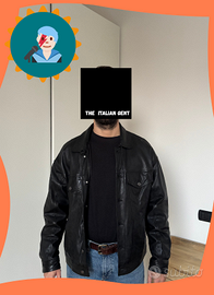 Giubbotto in vera pelle, relaxed fit, Zara, taglia