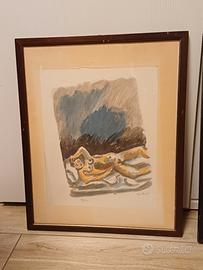 Quadro Orfeo Tamburi studio corpo umano 